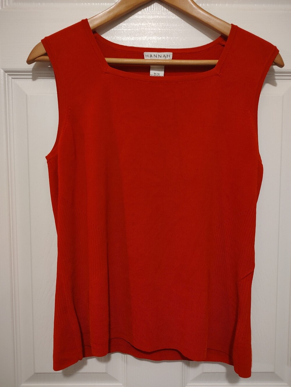 Hannah Red Button-Front Cardigan with Matching Shell - Picture 4 of 7